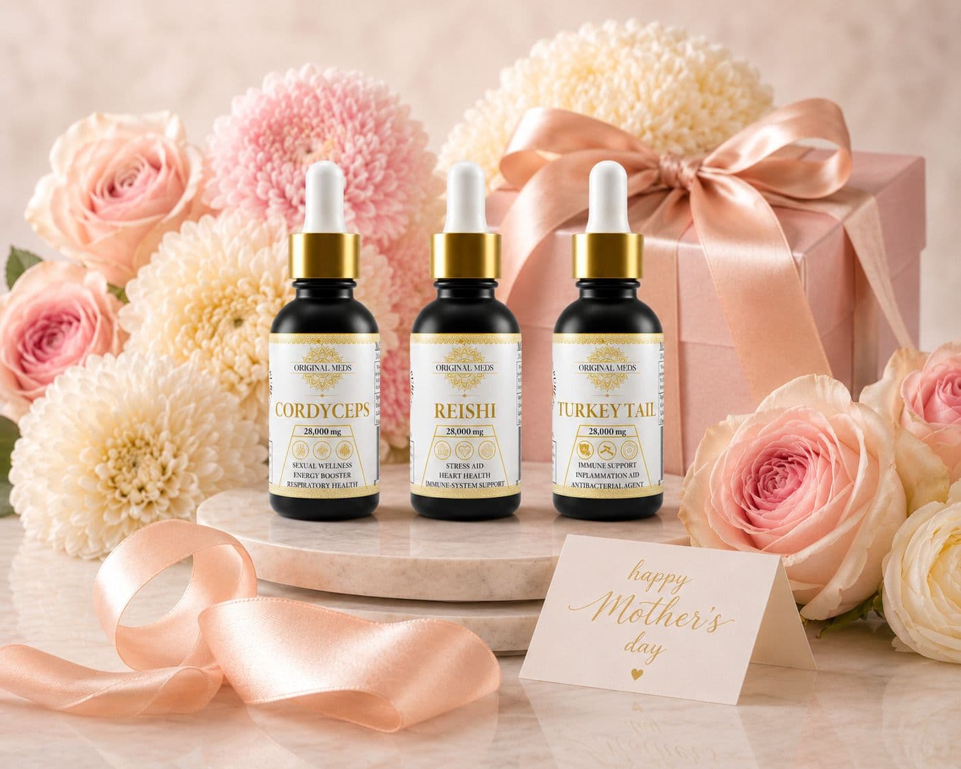 Original Meds dual-extracted mushroom tincture collection